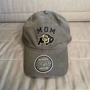 New CU Boulder Mom Hat Ball Cap Gray Colorado University Buffs Adjustable NWT